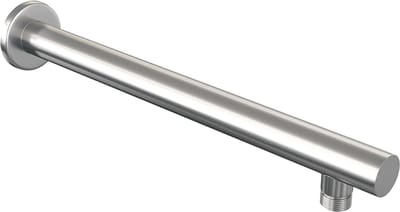 Brauer Brushed Edition thermostatische inbouw regendouche met drukknoppen SET 62 met 30 cm douchekop en rechte muurarm en staaf handdouche en doucheslang en geïntegreerde glijstang RVS geborsteld PVD
