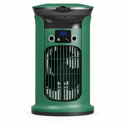 Mobiele airco - 4-in-1 Luchtkoeler - Mini airconditioner met 880ml watertank - Draagbare aircooler voor slaapkamer & kantoor - Energieklasse A+ - Groen