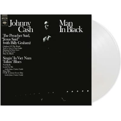 LP Plaat JOHNNY CASH - Man In Black (Kristalhelder vinyl) MOVLP3387CLEARV Music On Vinyl 2024 Europa Country/Folk