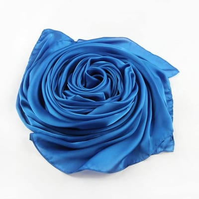 Zijden Sjaal Dames - Lange Bandana - Stijlvol Accessoire - Zacht En Ademend - One Size - Eff effen