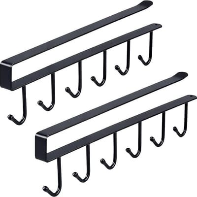 HEZIVO® Mokkenrek - Kopjesrek - Mokken Houder - Rek voor Kopjes - Handdoekhouder - 2-delig