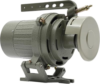 Naaimachine Motor - Koppelingsmotor - Industriële Naaimachines - Met Beschermkap - 400W 220V - Grijs
