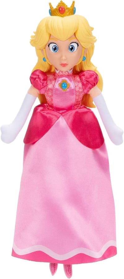 Jakks Pacific The Super Mario Galaxy Movie Knuffel Figure Princess Peach 23 cm Knuffeles
