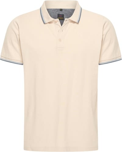 Mario Russo Polo shirt Edward - Polo Shirt Heren - Poloshirts heren - Katoen - Licht Beige