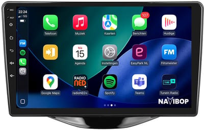 Geschikt voor Toyota Aygo (2014 t/m 2024) | 9 inch Android 15.0 CarPlay autoradio | Draadloos CarPlay & Android Auto | 2GB RAM + 32GB | Mic, Camera (AHD) & DAB+ | Bluetooth & WiFi | NAVIBOP NB-1476 | Bouwjaar 2014 t/m 2024