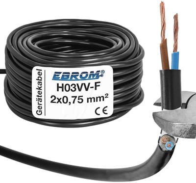 Kunststof Slangleiding 2x0,75 mm² voor Stroom- en Led Kabels – Diverse Lengtes tot 250 Meter