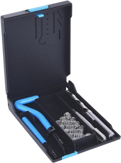 Schroefdraad reparatieset - Draad reparatiekit - Beschadigd schroefdraad herstellen - Solide en gasdichte zitting - M10x125x138mm - Metaalkleur