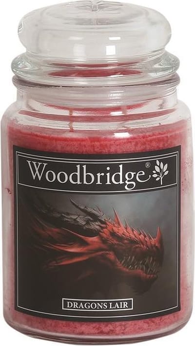 Woodbridge Dragons Lair 565g Large Candle met 2 lonten