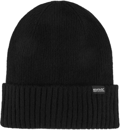Basic geribde beanie muts voor dames
