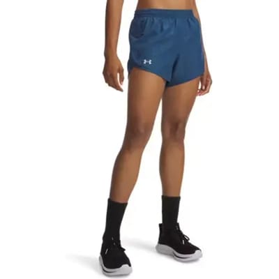 UNDER ARMOUR 2-in-1 dames sportbroekje (Grijs/blauw, L)