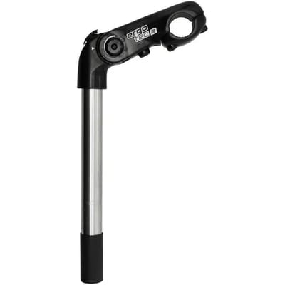 Humpert Kobra Vario Tube Stem Shaft 22,2x230mm Handlebar Ø25,4mm, black Lengte 90mm