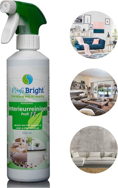ProfiBright - Consument - Interieurreiniger Profi11 - Allesreiniger - Interieur - Kunststof - Fris van geur - Dierproefvrij - kant & klaar - 500 ml