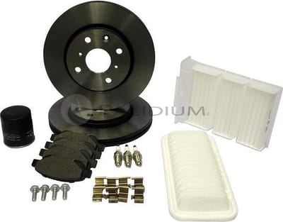 Onderhoudsset Citroen C1  / Peugeot 107 olie, oliefilter, interieurfilter, luchtfilter, bougies, remmen