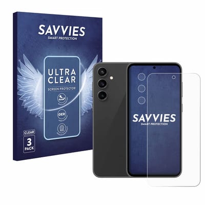 Savvies - Screenprotector voor Samsung Galaxy S23 FE (Voor+Camera) - Folie Beschermfolie transparant 6 Stuks