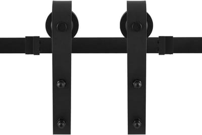 Schuifdeursysteem Lanka zwart 200 cm