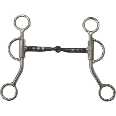 Mors western snaffle voor paard met koperinleg Pool's