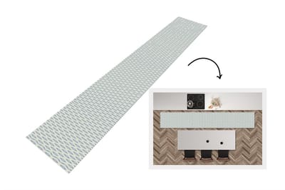 Keukenloper 300x50 cm - Keukenmat vinyl Design - Vintage - Abstract - Keukenmatten loper - Keuken vloerkleed tapijt