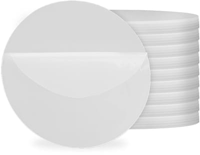 80 Stuks 4 Inch Heldere Acrylplaten, 1.8mm Transparante Cirkelvormige Schijven voor Foto's, Schilderen en Knutselprojecten