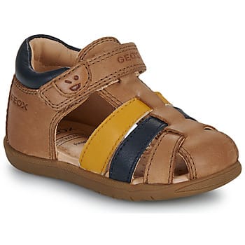 GEOX SANDAL MACCHIA DREUMES Sandalen - WHISKY/MARINEBLAUW - Maat 26