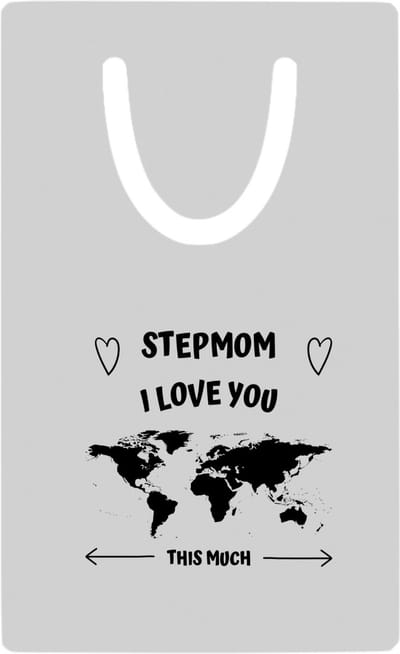 Hacebo® - stepmom I love you this much metalen boekenlegger - Moeder - geweldige schoonmoeder - liefste moeder - verjaardag - cadeau - kado - bedankje - geschenk Bladwijzer boekenleggers - 7.6 cm x 5cm