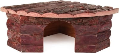 Quvo® Egelhuis - Egelhuisje Hout – Cavia Huisje Met Afneembaar Dak – Hout - ‎42cm x 30cm x 15cm