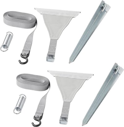 ProPlus Stormbandset met peesbevestiging en spanvering - 480 cm - 8-delig