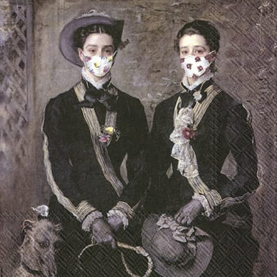Lunch servetten The twins - IHR - 33x33 cm