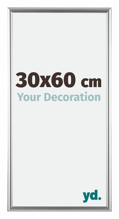 Your Decoration - Fotolijst 30x60 cm - Kunststof - Zilver - Bordeaux