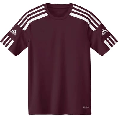 Adidas Squadra 21 Shirt Korte Mouw Kinderen - Bordeaux / Wit | Maat: 140