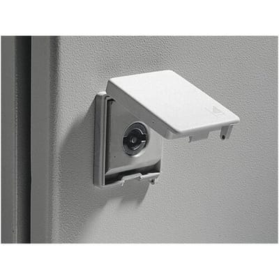 Rittal SZ 2476.100 2476100 Sleutelkastafdekking Afsluitbaar Polyamide Grijs 2 stuk(s)