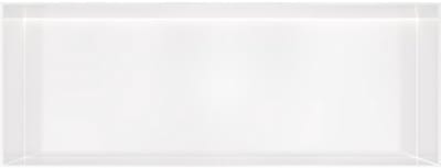 Hotbath &More Inbouwnis - 30 x 80 x 10 cm - Frameless - met LED-verlichting - Mat Wit