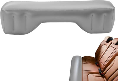 Autoluchtmatras - Opblaasbaar autobed - Reizen en slapen - Vult stoelopeningen - 135*38*25 cm - Grijs