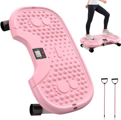 Trainingsapparaat - Beentrainer - Thuisfitness - Versteviging hele lichaam - 555 x 305 cm - Roze