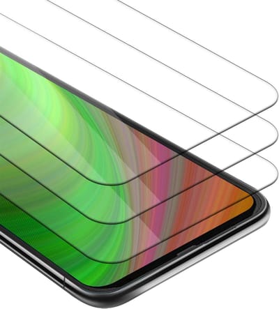 Cadorabo 3x Screenprotector geschikt voor Motorola ONE FUSION+ - Beschermende Pantser Film in KRISTALHELDER - Getemperd (Tempered) Display beschermend glas in 9H hardheid met 3D Touch