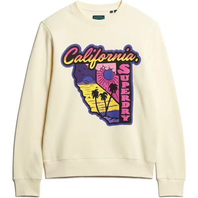 Superdry - Neon Travel sweatshirt met losse pasvorm - Heren - Truien