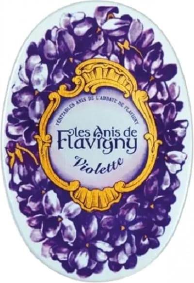 Les Anis de Flavigny - violet anijspastilles - bewaardoosje 50 gram