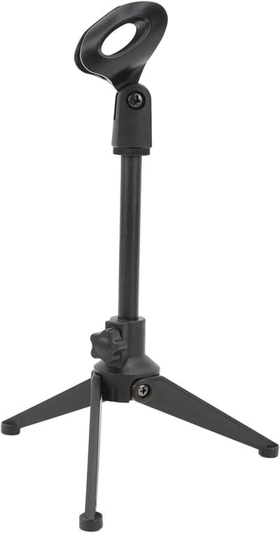 Desktop microfoonstandaard - verstelbaar mini statief voor tafel met cliphouder