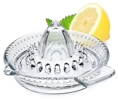 Citruspers van natrium- en calciumglas - Perfect voor citroenen, sinaasappels en limoenen