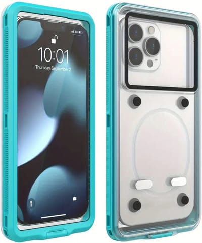 Livano Waterdichte Telefoonhoesjes - Waterdicht Telefoonzakje - Waterproof Festival Opbergtasje - Documententasje - Waterbestendig - Blauw