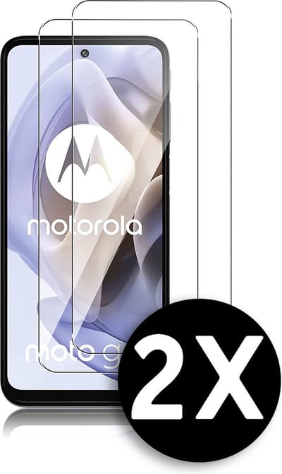 HB Glas Geschikt voor Motorola Moto G51 - Screenprotector Glas Gehard Tempered Glass - 2 Stuks