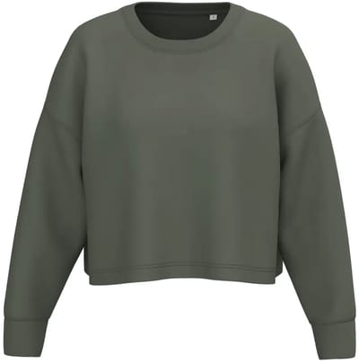Dames cropped sweatshirt met ronde hals Proact