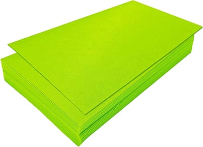 Vilt Platen - Handwerk Vilt - Hobby Projecten - 1mm Dik Materiaal - 32 Stuks 17.8x28.7cm - Limoen Groen