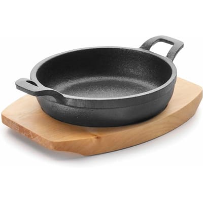 Ronde kachel met houten paneel Lacor Magma D.18 cm