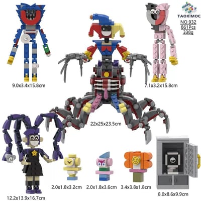 Moc Bobble Game Time 5 Joker Spidert Bouwsteen Assemblage Kleine Deeltjes Figuur Model Ornament Handgemaakt Speelgoed