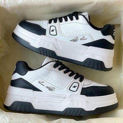 Schoenen met platformzool, kleine zwarte schoenen voor dames, nieuwe niche voor de lente, veelzijdig, studentenstijl, retro, morele training, boardschoenen 40 zwart