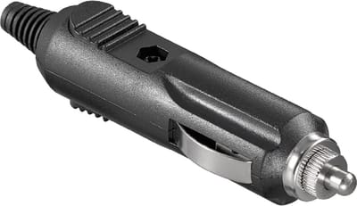 Goobay Sigarettenaansteker-stekker 12 V met 2,5 A zekering, knikbeveiliging, voor kabels met 5,5 mm buitendiameter, zelf te monteren