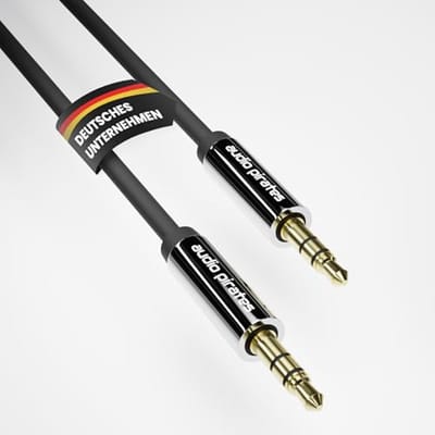 AUX kabel 3.5 mm - nylon gevlochten - 24k vergulde contacten - perfect voor audioapparaten - ShopVlot