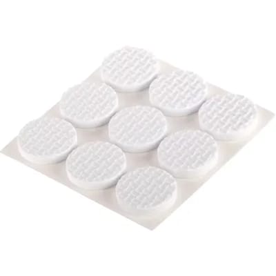 Fix-o-moll Stootdop - Zelfklevend - Wit - Rubber - Diameter 21mm - 9 Stuks