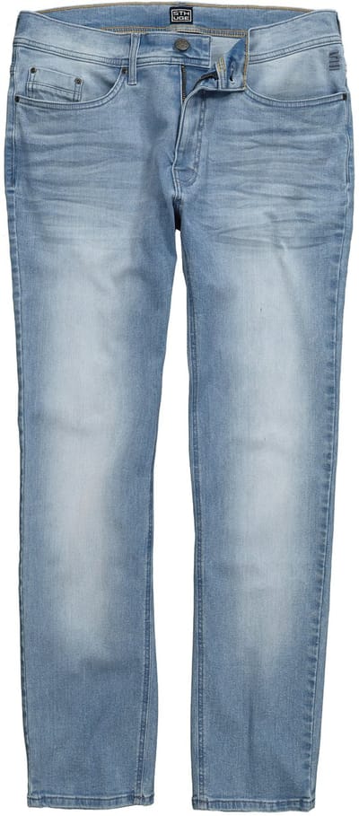 STHUGE - Heren - Jeans Buik-Fit moderne rechte pasvorm 5-pocket gebleekt denim - Gebleekt denim - Maat 52