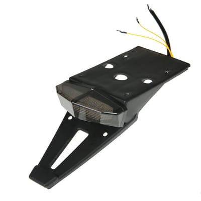 Achterspatbordmontage LED-achterlicht Remlicht Richtingaanwijzers Kentekenplaat Stoplicht voor Custom zwart